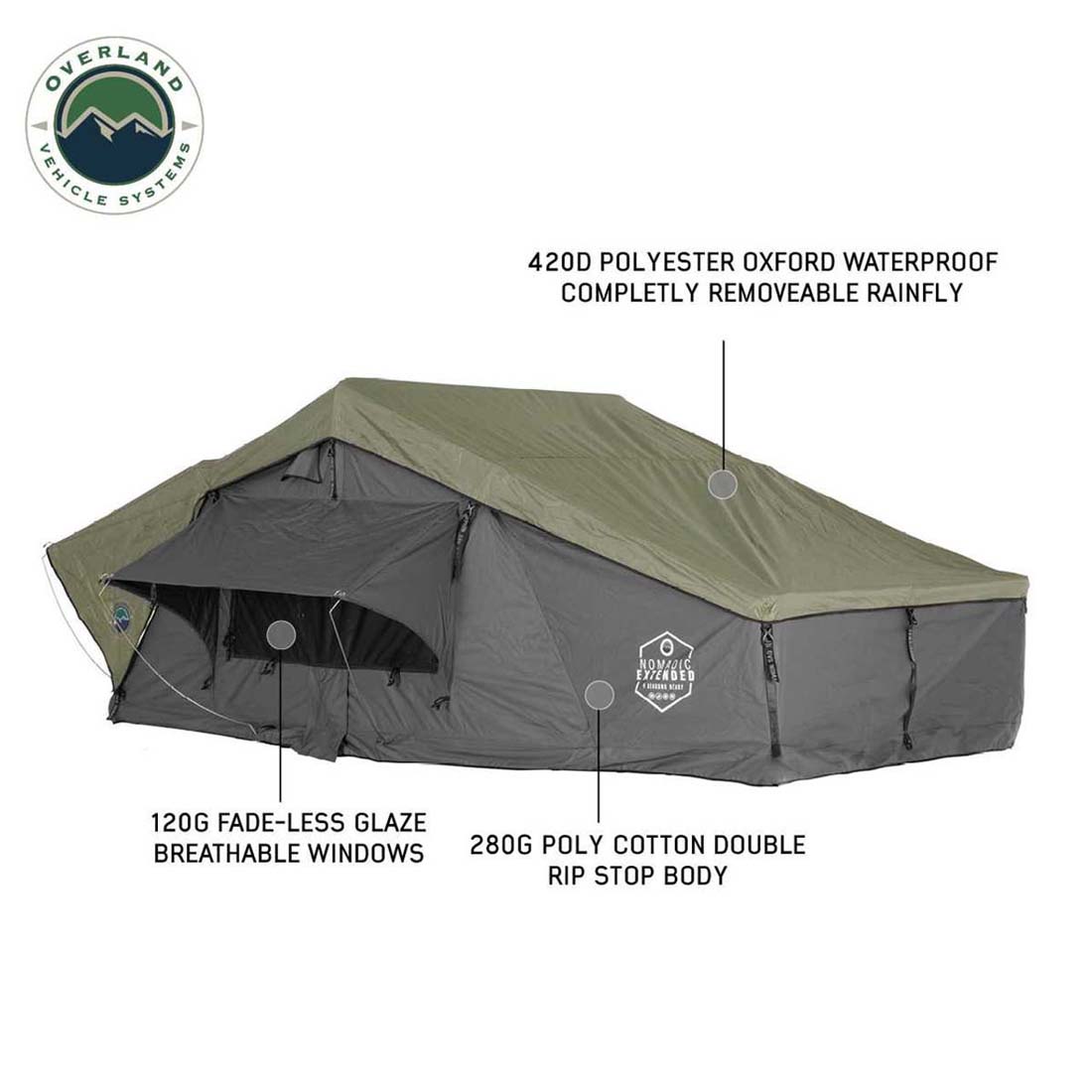 Nomadic Extended Rooftop Tent