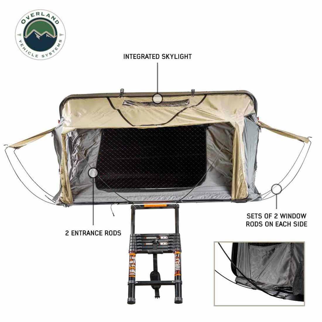 Bundu Cantilever Hardshell Rooftop Tent